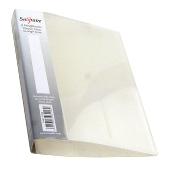 RING BINDERS, 2 RING ('O' Shaped), A5, FLEXIBLE POLYPROPYLENE, Translucent, Light Weight, 15mm Capacity, Clear, Box of 10