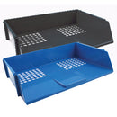 DESKTOP STORAGE (FOR A4 PAPERS), Wide Entry Letter Trays, Black, Box of 6