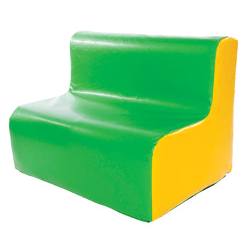 LOW SEATING, Children's Sofas, 2 Seater, Green/ Yellow