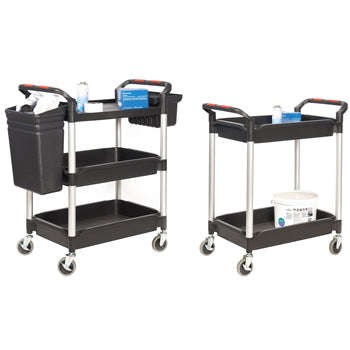 PROPLAZ PLUS DEEP SHELF TROLLEY, 2 Trays, Each