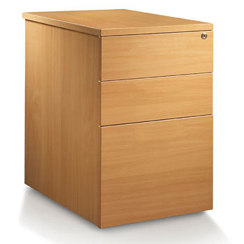 LOCKABLE DRAWER UNITS, DESK HEIGHT, 615mm depth, Maple, EMERGENT CROWN