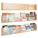 SHELF STYLE BROCHURE DISPLAY, Beech, Pack of 3