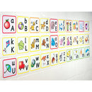 ALPHABET FRIEZE (cursive script), Each