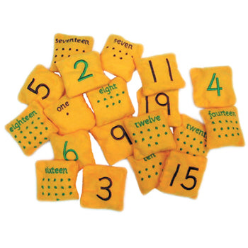 BEAN BAG NUMBERS, Set of 20