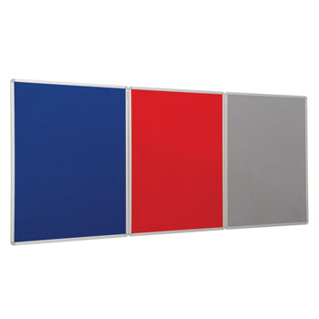 LOOP NYLON NOTICEBOARDS, Framed, 1800 x 1200mm, Grey