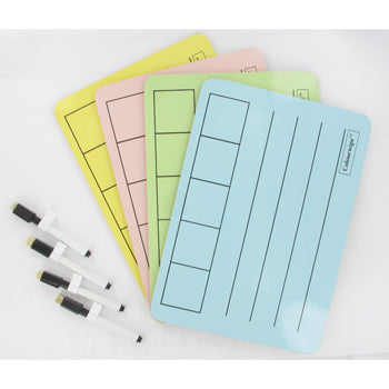 COLOURWIPE(TM) BOARDS, Phonics, Multi, Pack of 4