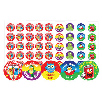 STICKERS, English, Pack of 125