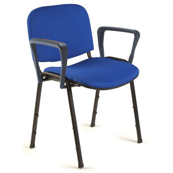 STACKING CHAIR, With Arms - 520mm width, Belize, EMERGENT CROWN CONTRACT OFFICE