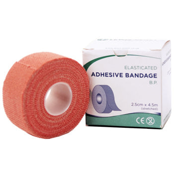 FIRST AID, TAPES AND STRAPPINGS, B P Stretch Fabric, 25mm x 4.5m. On roll, Each