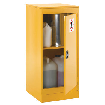 HAZARDOUS MATERIALS STORAGE, Single Door Cupboard - Low, 1 Shelf, Each