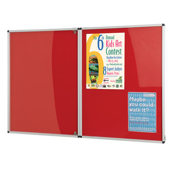 FADE RESISTANT TAMPERPROOF NOTICEBOARDS, Single Door, 1200 x 900mm height, Grey