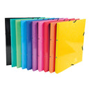 RING BINDERS, A4, 2 RING ('O' Shaped), Elasticated Enclosure Ring Binders, 20mm Capacity, Assorted Colours, Box of 20