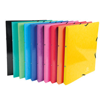 RING BINDERS, A4, 2 RING ('O' Shaped), Elasticated Enclosure Ring Binders, 20mm Capacity, Assorted Colours, Box of 20