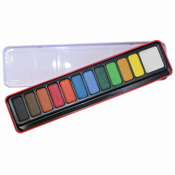 PAINT, WATERCOLOUR, TABLETS, 12, Tablet Tin, Tin of 12 tablets