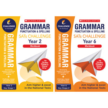 SATS READING CHALLENGE CLASSROOM PROGRAMME, Grammar, Punctuation & Spelling Workbook, Year 2, Pack of 10