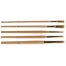 PAINTBRUSH, HOG'S HAIR SUBSTITUTE (GOLDEN NYLON), Flat Brush, Long Handle, No.6, Flat, Pack of 10