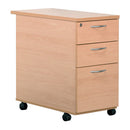 DESK HIGH DRAWER UNIT, 3 Drawer, Beech