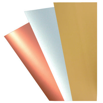 METALLIC CARD, Gold, Pack of 20 sheets