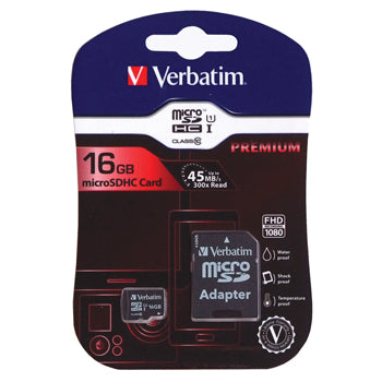 MEMORY CARDS, Micro SDHC Card, 16GB, Each