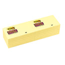 POST-IT(R) SUPER STICKY COLOUR NOTES, Canary(TM) Yellow Rectangular, 76 x 127mm, Pack of 12
