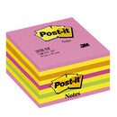 POST-IT(R) NOTE CUBES, Neon, 76 x 76mm, 450 Sheets, Each