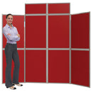 HEAVY DUTY FOLD-UP DISPLAY SYSTEM, 8 Panel Screens, Green