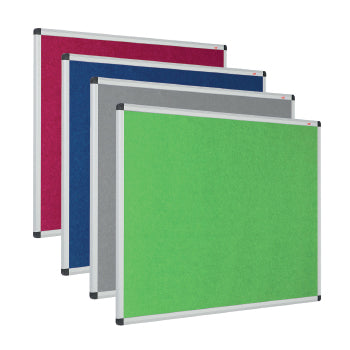 RESIST-A-FLAME(R) ACOUSTIC ECO-COLOUR(R) NOTICEBOARDS, Framed, 1800 x 1200mm, Green