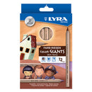 PENCILS, COLOURED, EARLY YEARS, LYRA Skin Tones, Pack of 12
