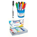 PENS, WASHABLE FIBRE TIP, Chisel Tip, Assorted, Tub of 12