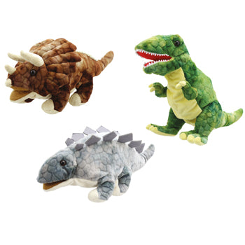 GLOVE PUPPETS, BABY DINO, Age 12 mths+, Set of 3