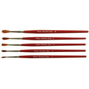 PAINTBRUSH, SHORT HAIR - SHORT HANDLE, Imitation Sable (Red Goat Hair) Assorted, Class Pack of 50