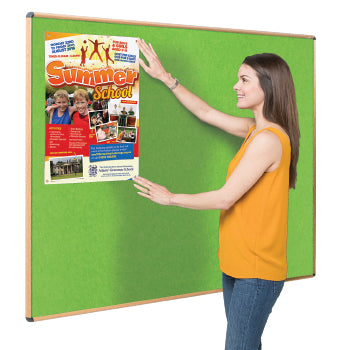 SHIELD WOOD EFFECT ALUMINIUM FRAME ECO-COLOUR(R) NOTICEBOARDS, Framed, 1200 x 1200mm, Grey