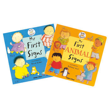 FIRST SIGNING BOOKS, Age 6 mths+, Set of 2