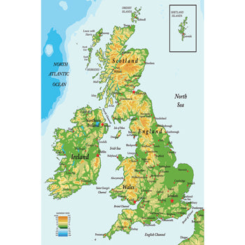 MAPS, OUTDOOR, British Isles, Each