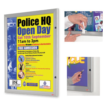 LOCKING POSTER CASES, A1, 594 x 840mm, 2 Locks