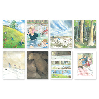 OUTDOOR SEQUENCING CARDS, We're Going on a Bear Hunt, Age 3+, Set of 8 Cards