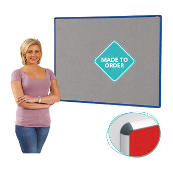 SHIELD(R) ALUMINIUM FRAME ECO-COLOUR(R) NOTICEBOARDS, Aluminium Frame, 1200 x 1200mm, Grey