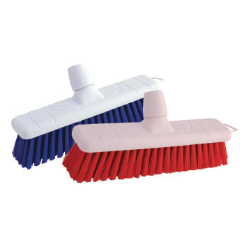 BROOM, FLAT SWEEPING, Soft PVC, 300mm (12''), Red, Each