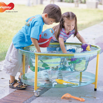 SAND AND WATER PLAY, CLEAR VIEW OVAL, TRAY AND STAND, Age 3+, Each