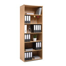 BOOKCASES, Standard - 470mm depth, 2140mm height with 5 shelves, Oak