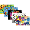 A4+ PATTERNED WALLETS, Assorted Patterns, Pack of 5