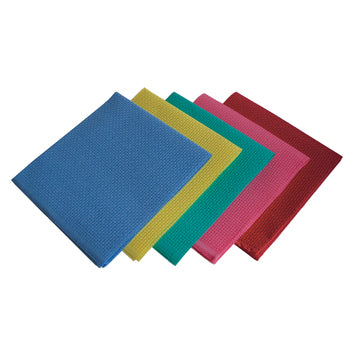 TEXTILES, PLAIN FABRIC, CANVAS BINKA, Assorted Colours, 500mm squared, Pack of 5