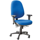 SWIVEL, EXECUTIVE CHAIR, High Back, With Adjustable Arms & Lumbar Support, Blizzard, Smartbuy