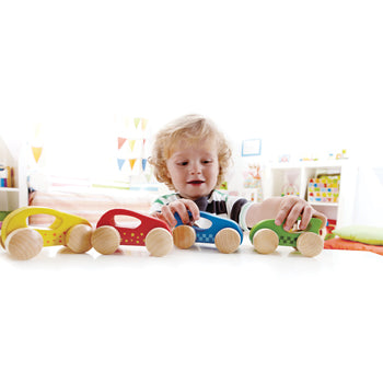 FIRST WOODEN CARS, Age 1+, Set of 8