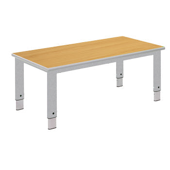 HEIGHT ADJUSTABLE TABLES, START RIGHT, Rectangular, Lilac