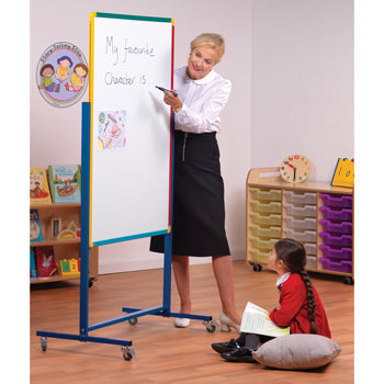 LITTLE RAINBOWS, JUNIOR MOBILE WHITEBOARDS, Non-Magnetic, 900 x 1200mm height, Portrait