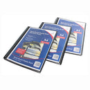 PRESENTATION FOLDERS WITH GLASS CLEAR POCKETS, Fold Back, Spiral Bound, A4, 36 pocket, Pack of 12