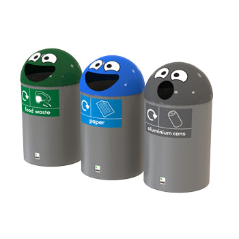 RECYCLING BINS, BUDDY75, Blue, Leafield Environmental, Each