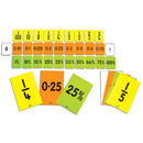FRACTION CARD SET, Teacher Size, Set of 30