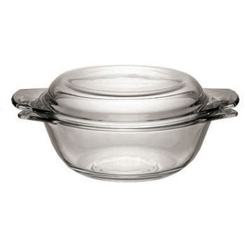 COOKWARE, Round Casserole with Lid, 120 x 160mm, 1 litre, Each